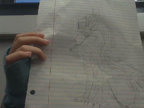 dragon with a tophat, monocle, and pipe