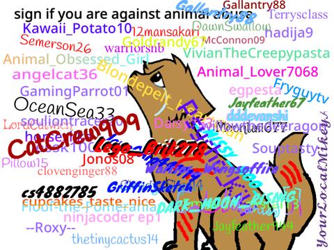 Sign If You Are Against Animal Abuse!!! remix remix remix remix remix remix remix