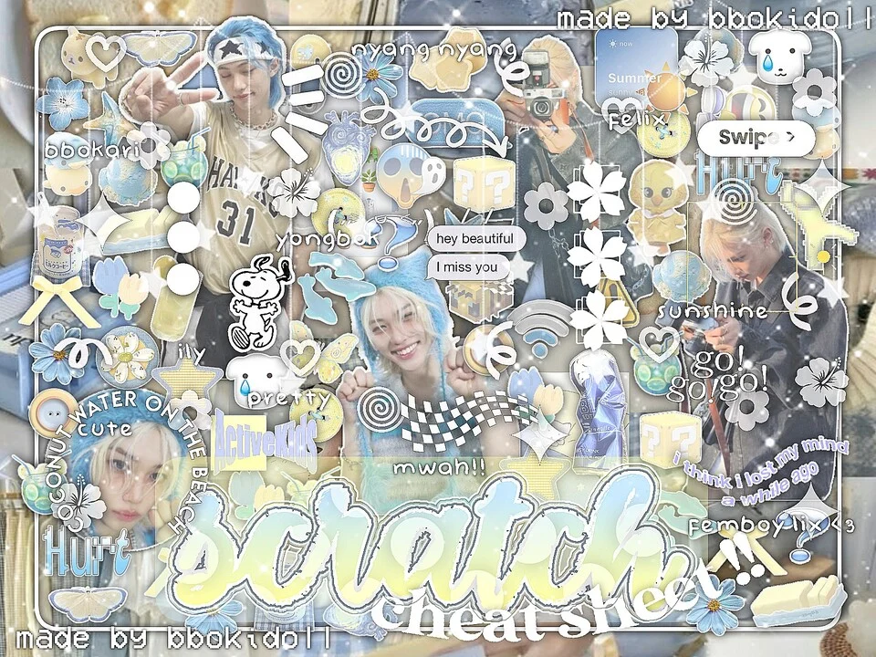 ◟ ͜. ̥̈ ༙༙⠀ ୨୧⠀⠀scrat͟ch⠀˖⠀⠀° ݊៸៸⠀⠀cheat sheet⠀⠀::  ♩