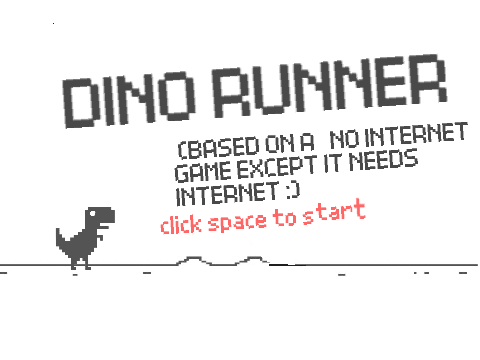 my (no internet dino runner)submission for 50 followers contest(open)