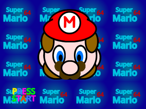 Super Mario 64 Title Screen Face Cam