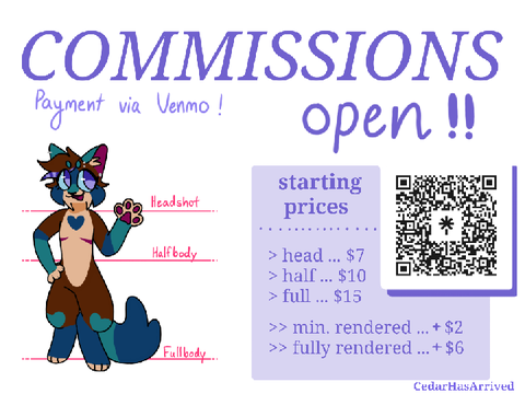 Art commissions OPEN !!