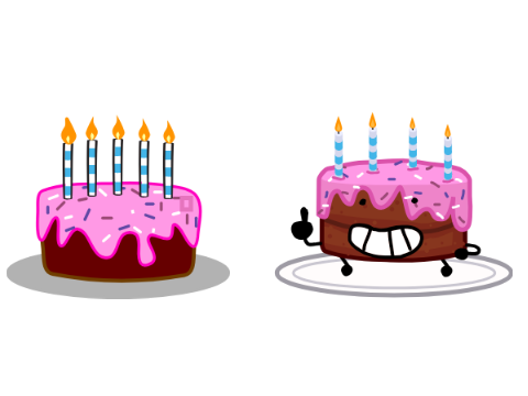 b day cake