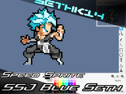 Speed Sprite#6| Super Saiyan Blue Seth