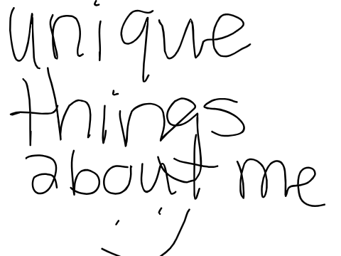 Unique Things About Me