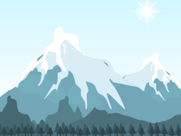 雪山イラスト