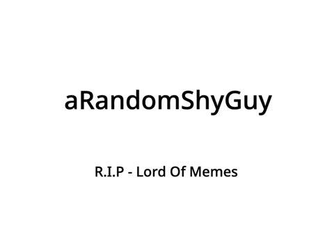 we lost a legend...