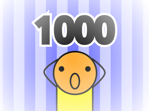 1000 followers.