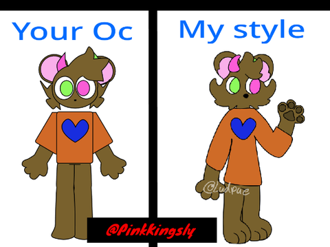 Your oc and my style :3 60 followers  ( open!) free art kinda X3