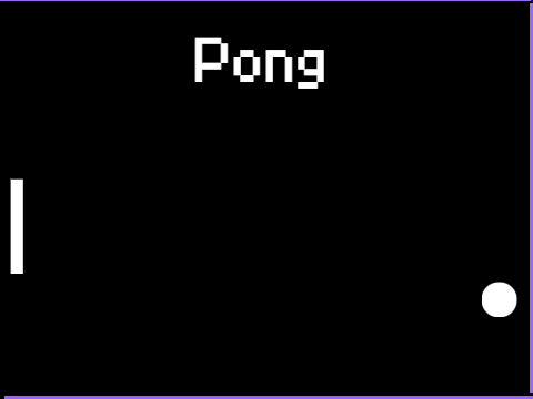 Pong (kind of broken but better)