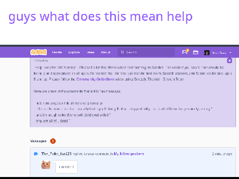 genuinely confused what is scratch moderation 