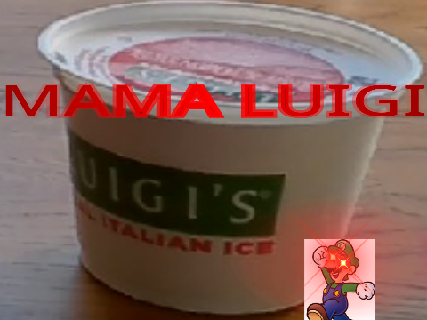 LUIGI'S ITALIAN ICE but luigi