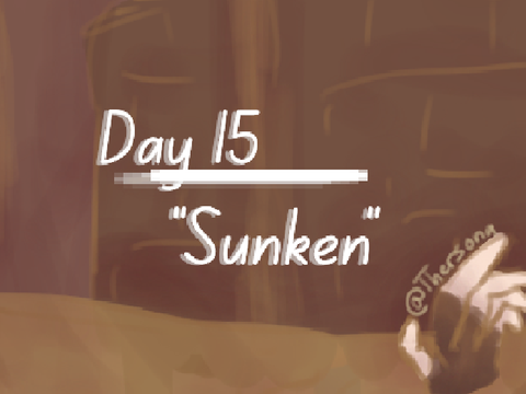 Linktober Shadow 2025 Day 15 // "Sunken"