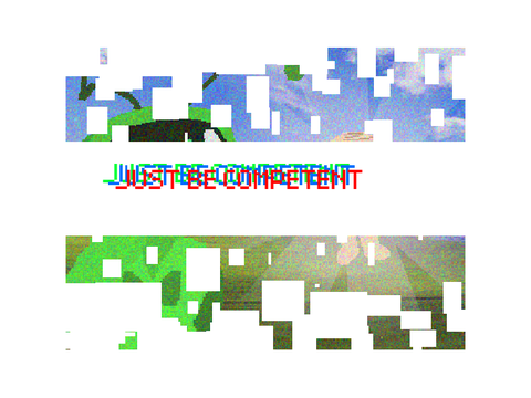 JUST BE COMPETENT // MEME