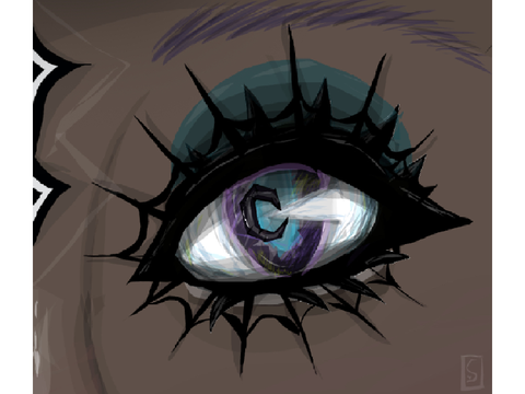 saccharine lavender eye lasso art lol :P