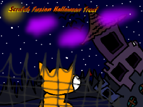 Scratch Fusion Halloween Treat Logo