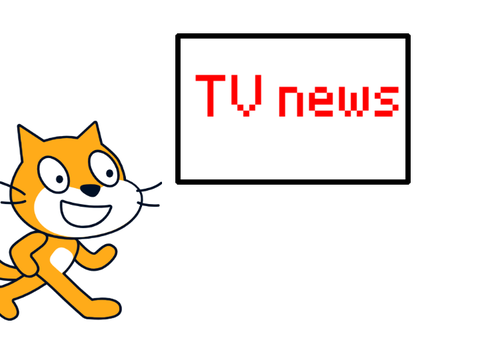 Funny Cat watches News