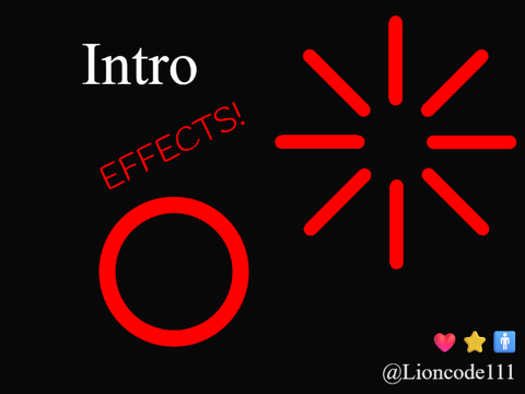 Intro effects!