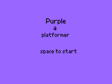 Purple- A platformer