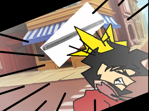 When you get hit by an iron tube in the head