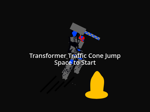 Transformer Traffic Cone Jump