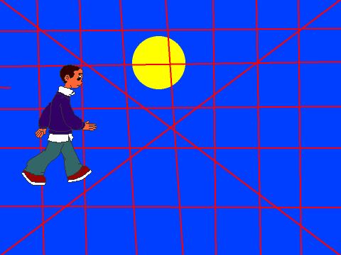 Drawing through a graph.