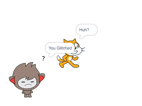 Scratch cat glitched