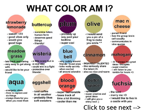 Which colors am I???