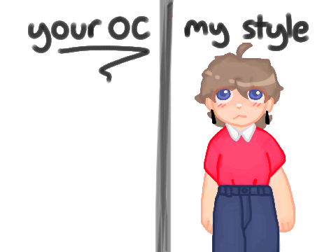 *✩‧₊˚your OC but in my style (REMIX TO ENTER)