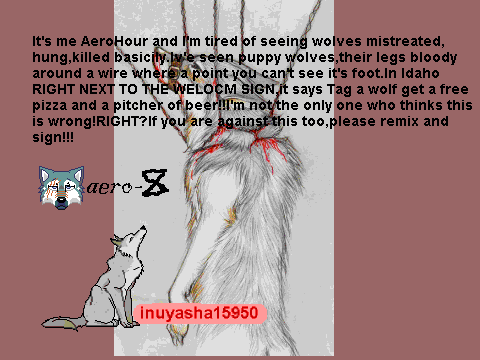 HELP THE WOLVES!(remix)!