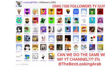 GUYS TYSM FOR 100 FOLLOWERS 