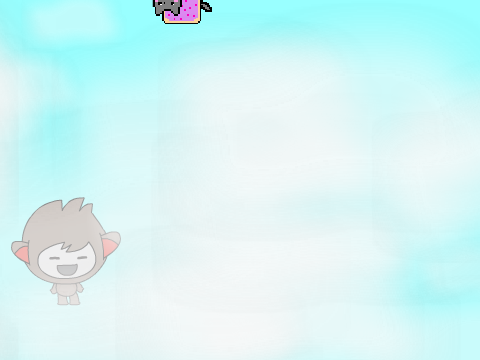 fliying in the clouds