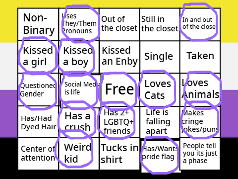 Non-Binary Bingo!  remix