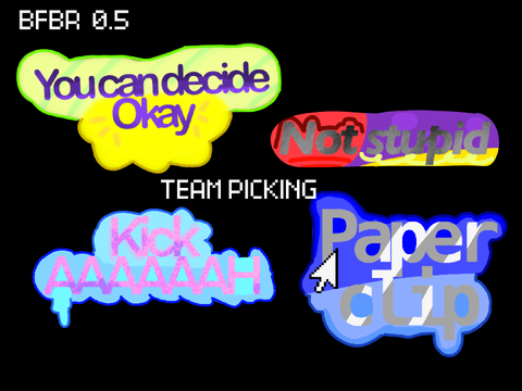 BFDR 0.5: team picking