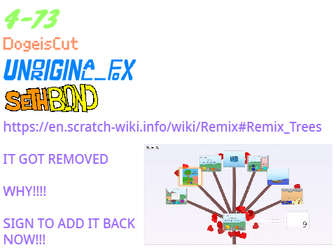 SIGN TO BRING BACK REMIX TREE 4