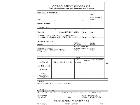 JOB APPLICATION
