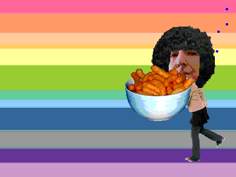 snape and the cheesey puffs