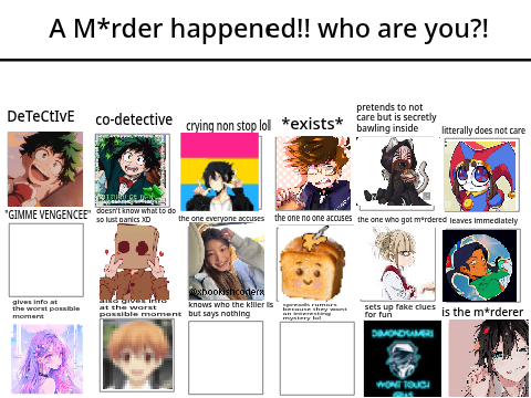 A Murder happened!! who are you?! >:3 remix remix remix remix remix