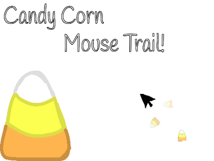 candy corn mouse trail!