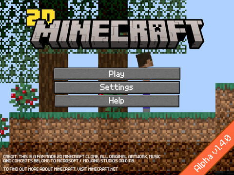 2D Minecraft v1.4 alpha