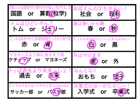 あなたはどっち!?