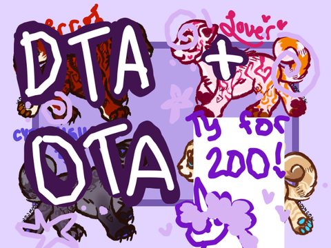 DTA/OTA!!! 4/4 left - 200 celebration