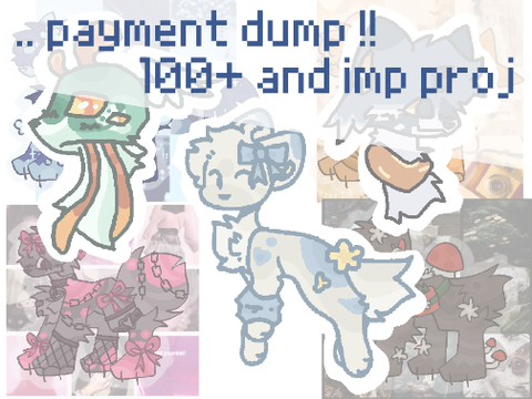 .. payment dumppp !! lotsa stuff hheh <33