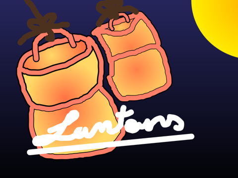 Lazy Lanterns | Scratch-Tober day 13| #lantern #light #nighttimelanterns
