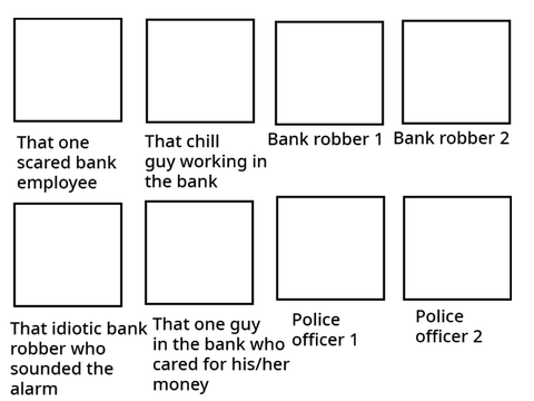 Bank Robbery: WHO ARE YOU?