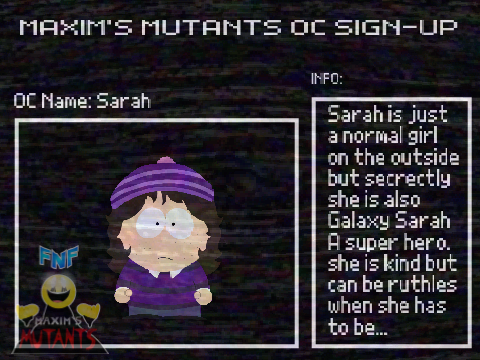 Maxim's Mutants Sign Up