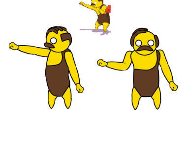yellow strongman vector gang beasts
