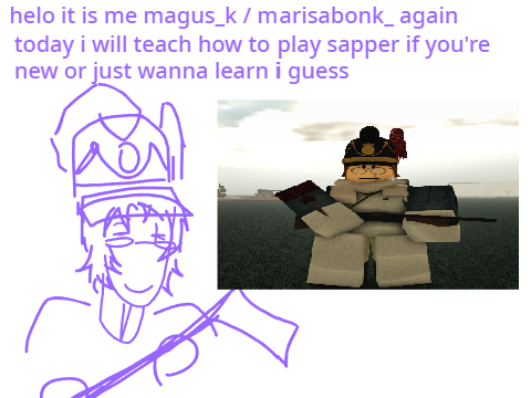 (UNSHARED) tips 4 sapper in G&B
