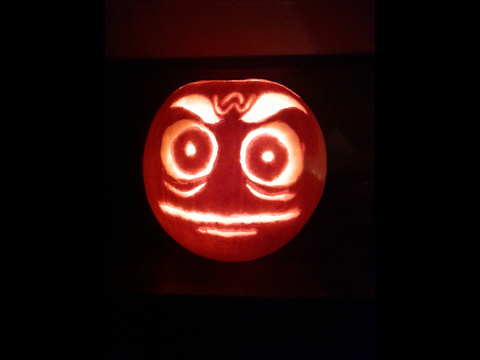 Evil Leafy Pumpkin