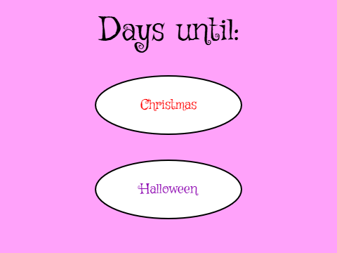 Christmas countdown